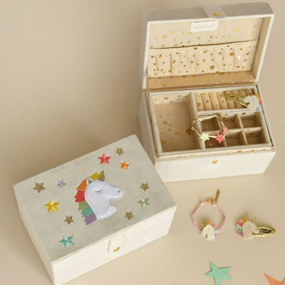 Rainbow Unicorn Large Jewellery Box