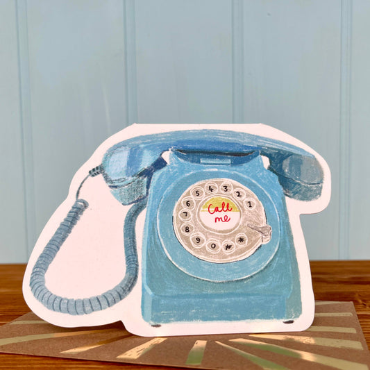 Call Me Telephone Valentine Love Card