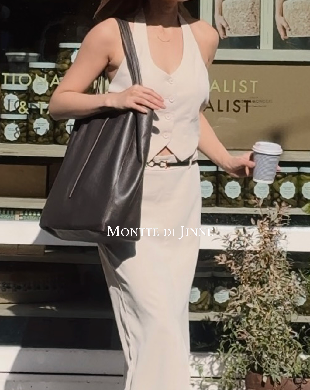 Italian Genuine Leather Large Shopper Tote Shoulder Handbag: Silver