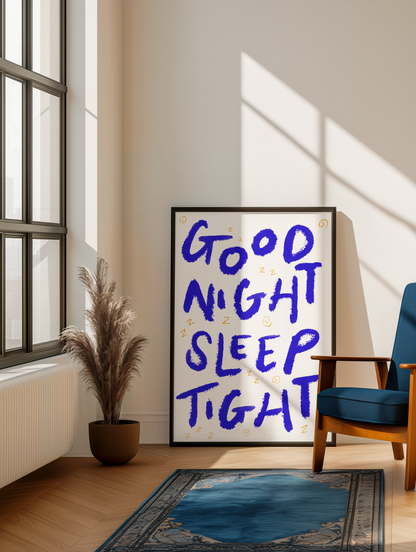 Good night sleep tight print: A5