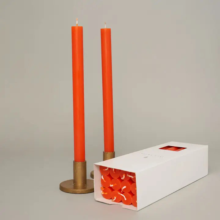 Dinner Candle (single candle) - Tangerine