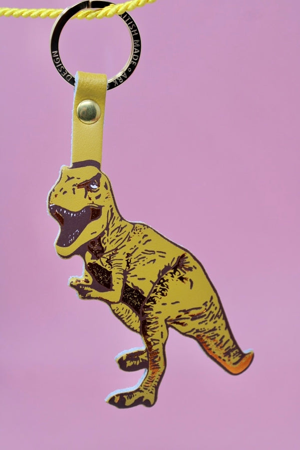 T-Rex Key Fob Ochre