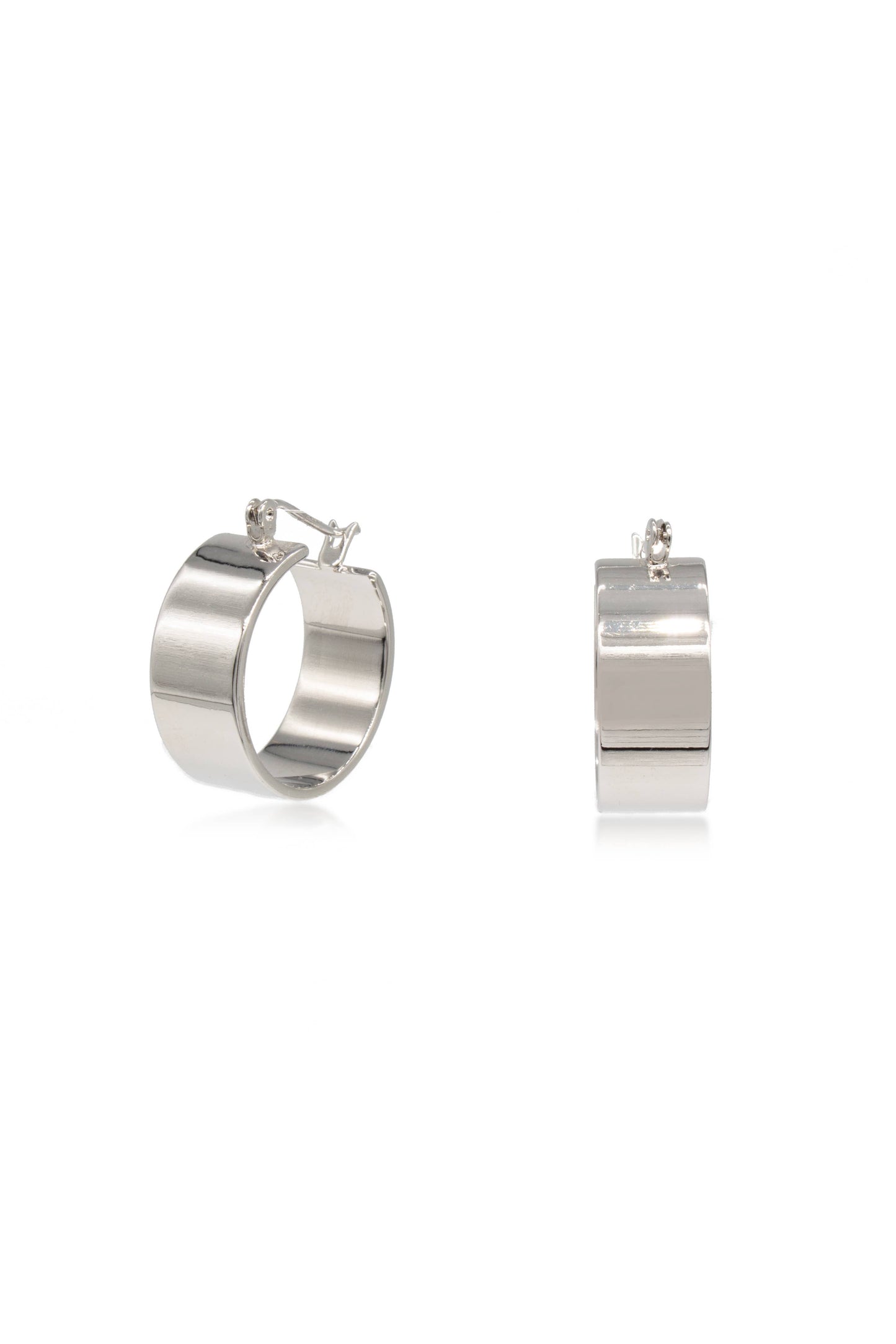 Silver Everyday Hoop Earrings - Charlotta