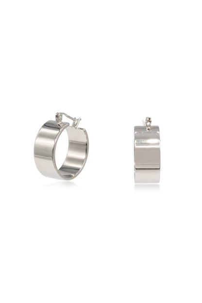 Silver Everyday Hoop Earrings - Charlotta