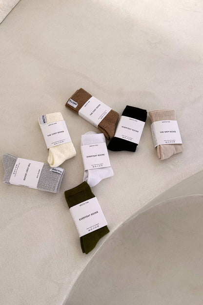 The Everyday Socks - 100% Bamboo - White - AW25