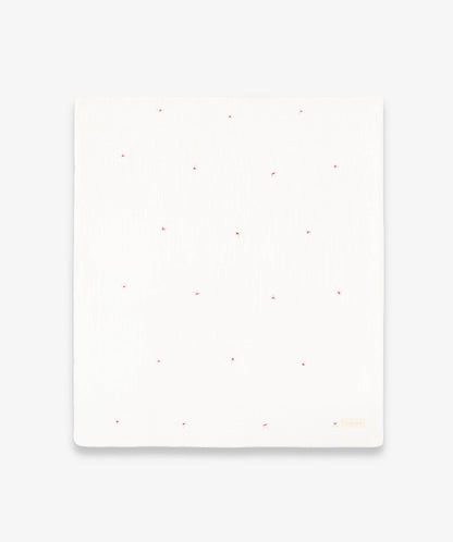 Embroidered Muslin Blanket - Anemone