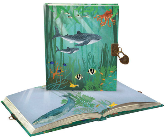 Whale Song Lockable Notebook
