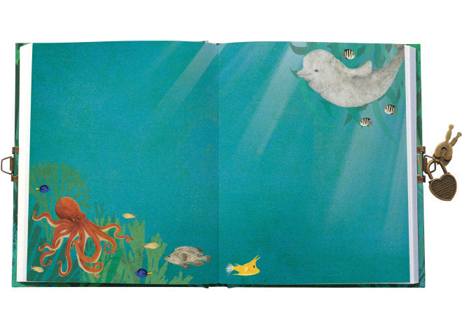 Whale Song Lockable Notebook