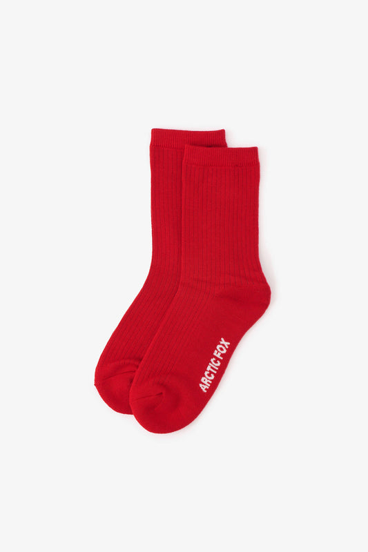 The Everyday Socks - 100% Bamboo - Red - AW25