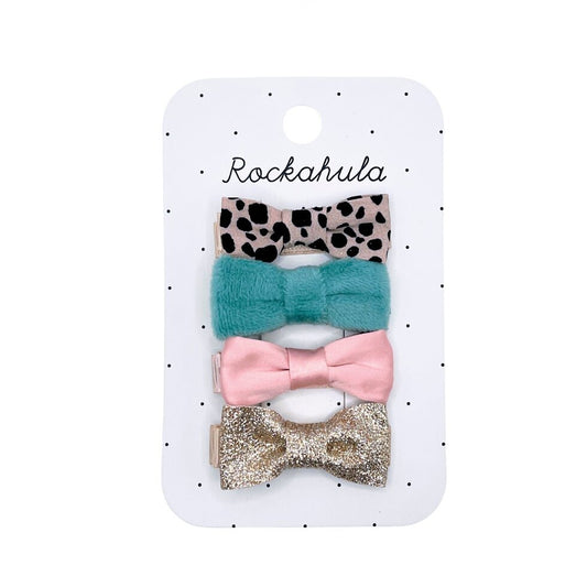 Leopard Love Mini Bow Clips