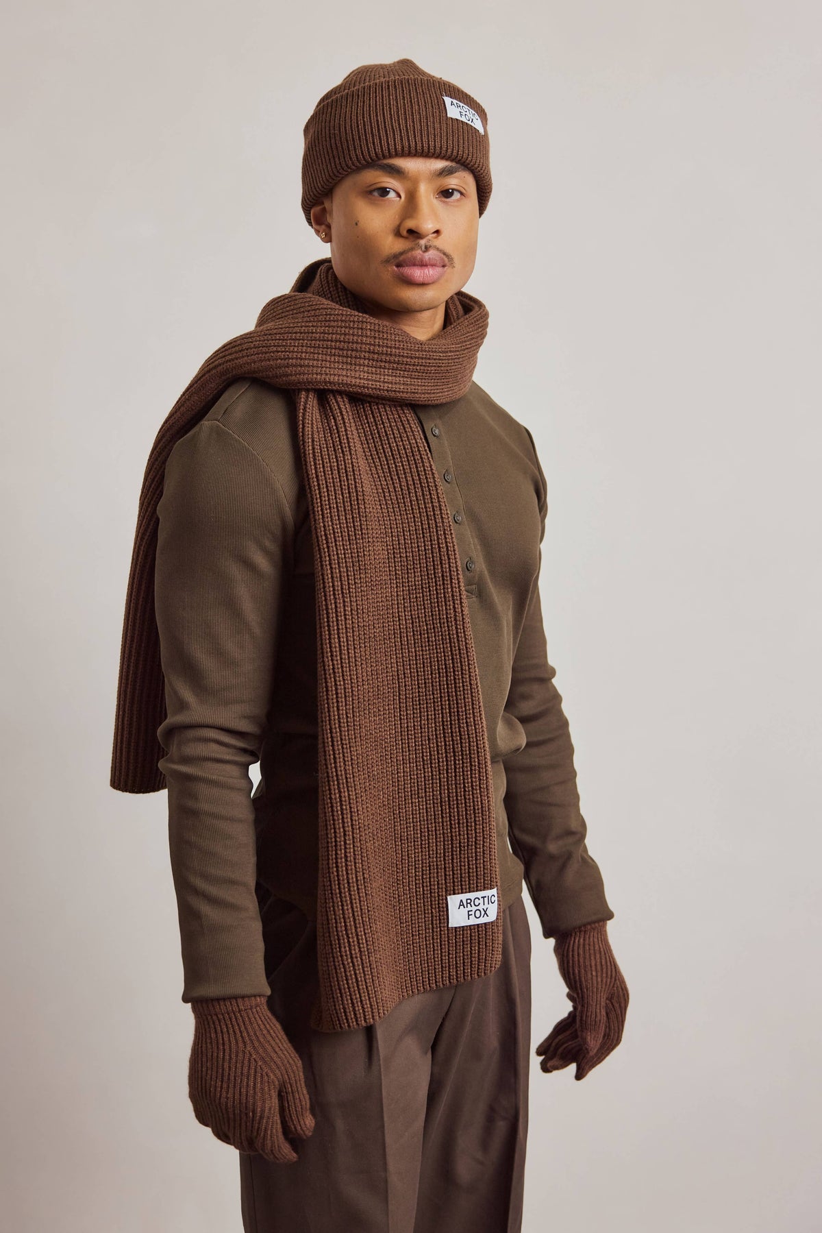 Recycled Bottle Scarf - Chocolate - AW26
