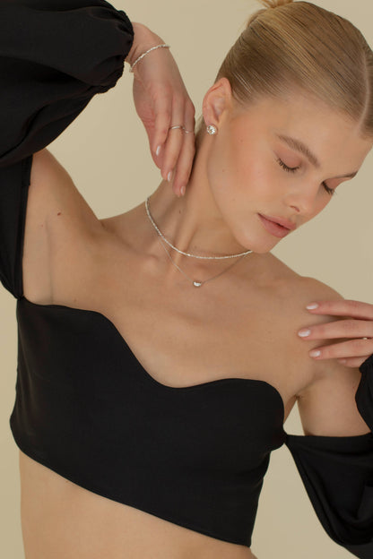 ATHENA Delicate Solid Silver Necklace - Waterproof