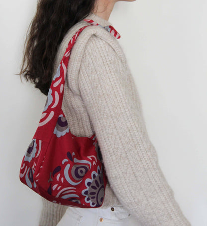 Bobby Bag in Red Zora Silk