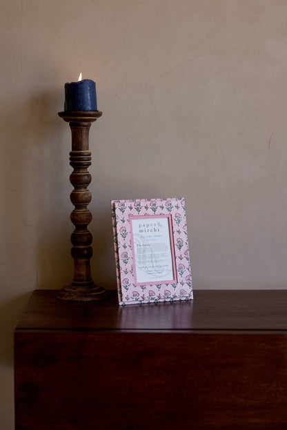 Block Printed Picture Frame (4x6) - Ditsy Floral Blush