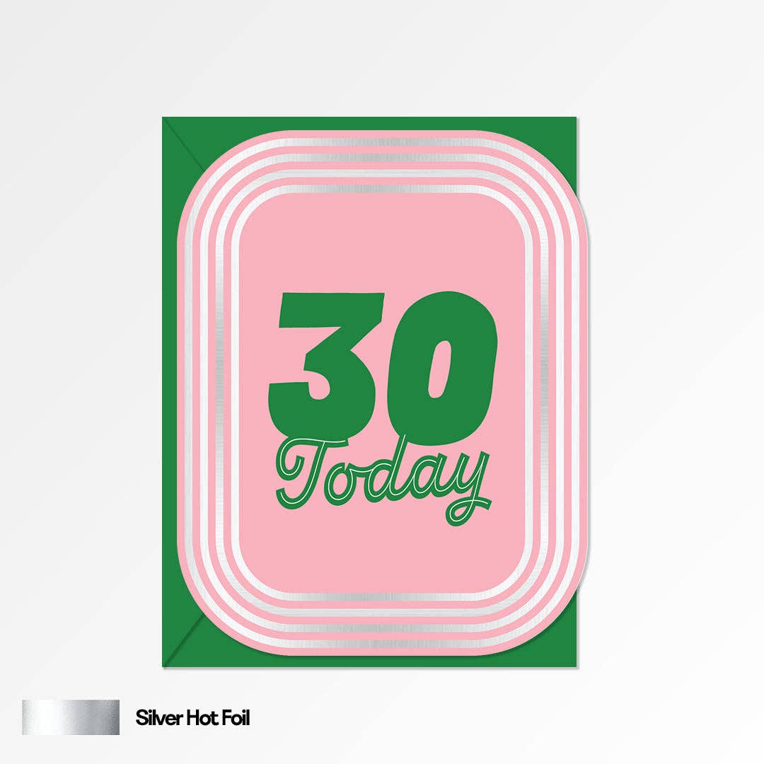 30 Age Birthday Card