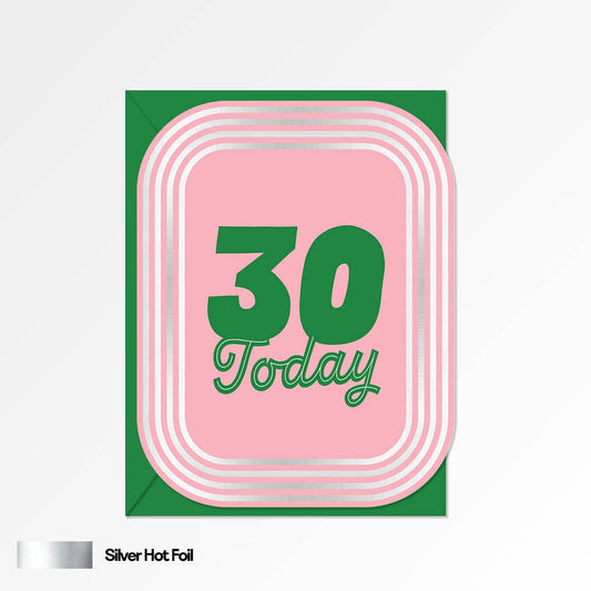 30 Age Birthday Card