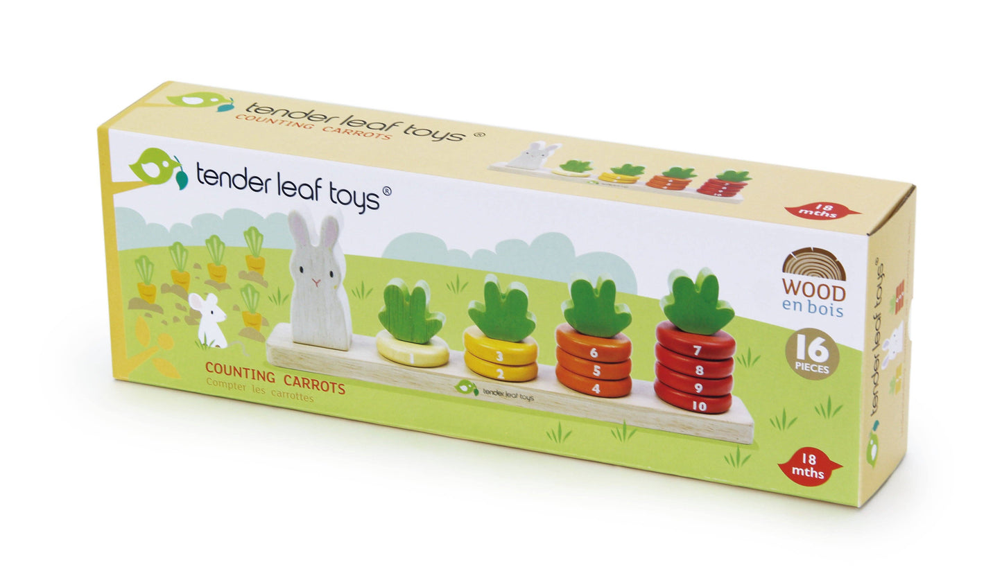 Tender Leaf Toys Counting Carrots - Kids Puzzle