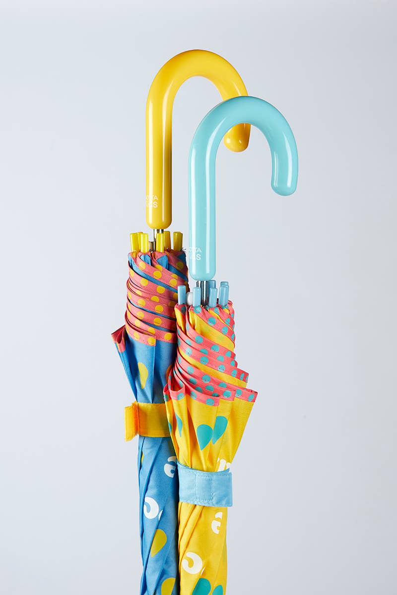 GOTTA KIDS Printed Umbrella Rock the Rain: Blue