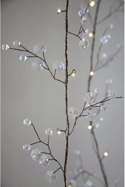 Clear Crystal Blossom Lights - Battery