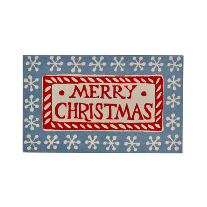 Pack of 6 Merry Christmas Gift Cards - Red and Blue