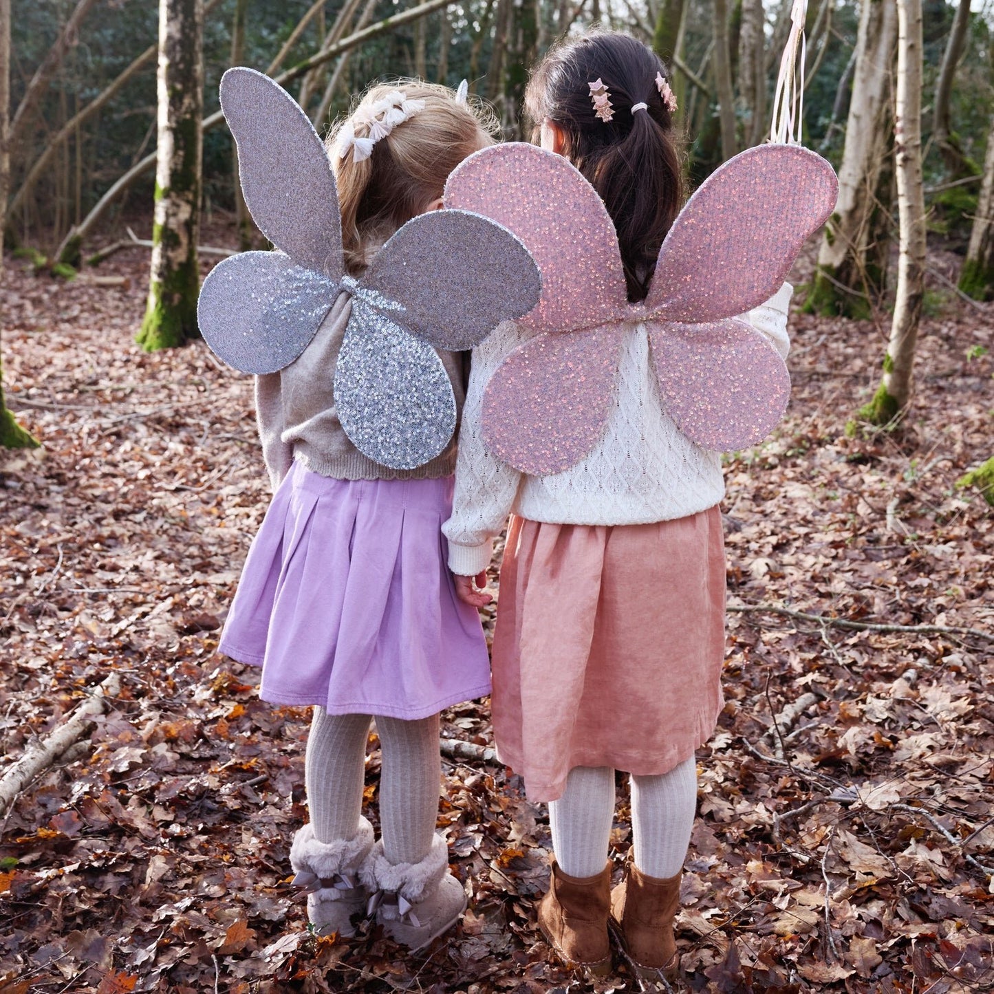 Magical Sequin Silver Fairy Wings (3-10 Years)