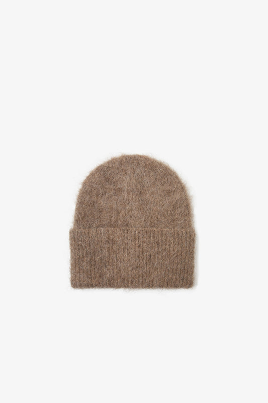 The Alpaca Beanie - Beige Brown - AW23