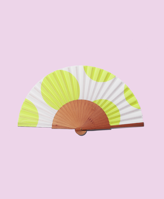 STANDARD Fluo Dots Fan 100% handmade