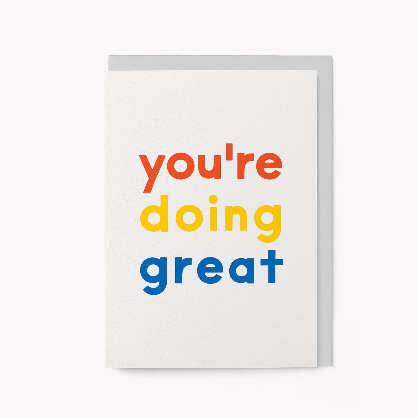 You're doing great