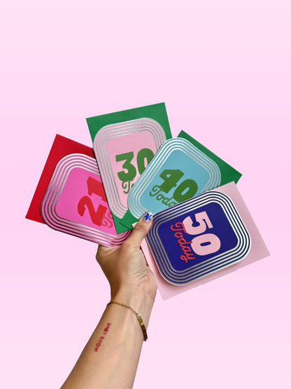 30 Age Birthday Card