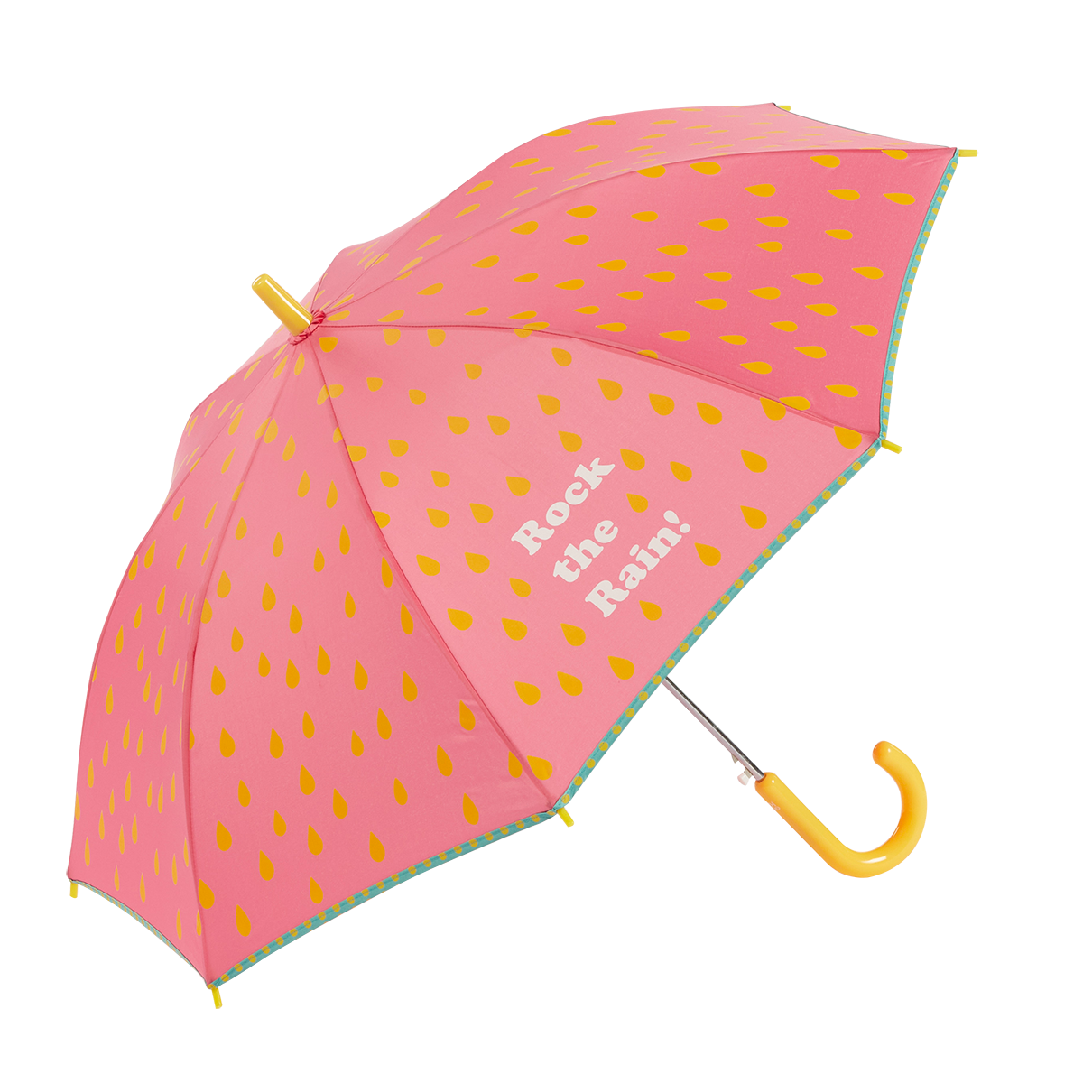 GOTTA KIDS Printed Umbrella Rock the Rain: Coral