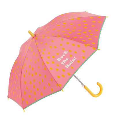 GOTTA KIDS Printed Umbrella Rock the Rain: Coral