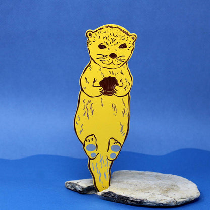 Otter Bookmark: Apricot