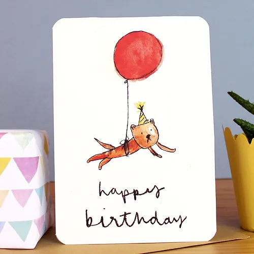 Happy Birthday Balloon Dog Card