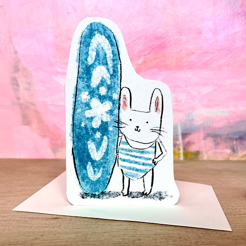 Surfer Bunny Seaside