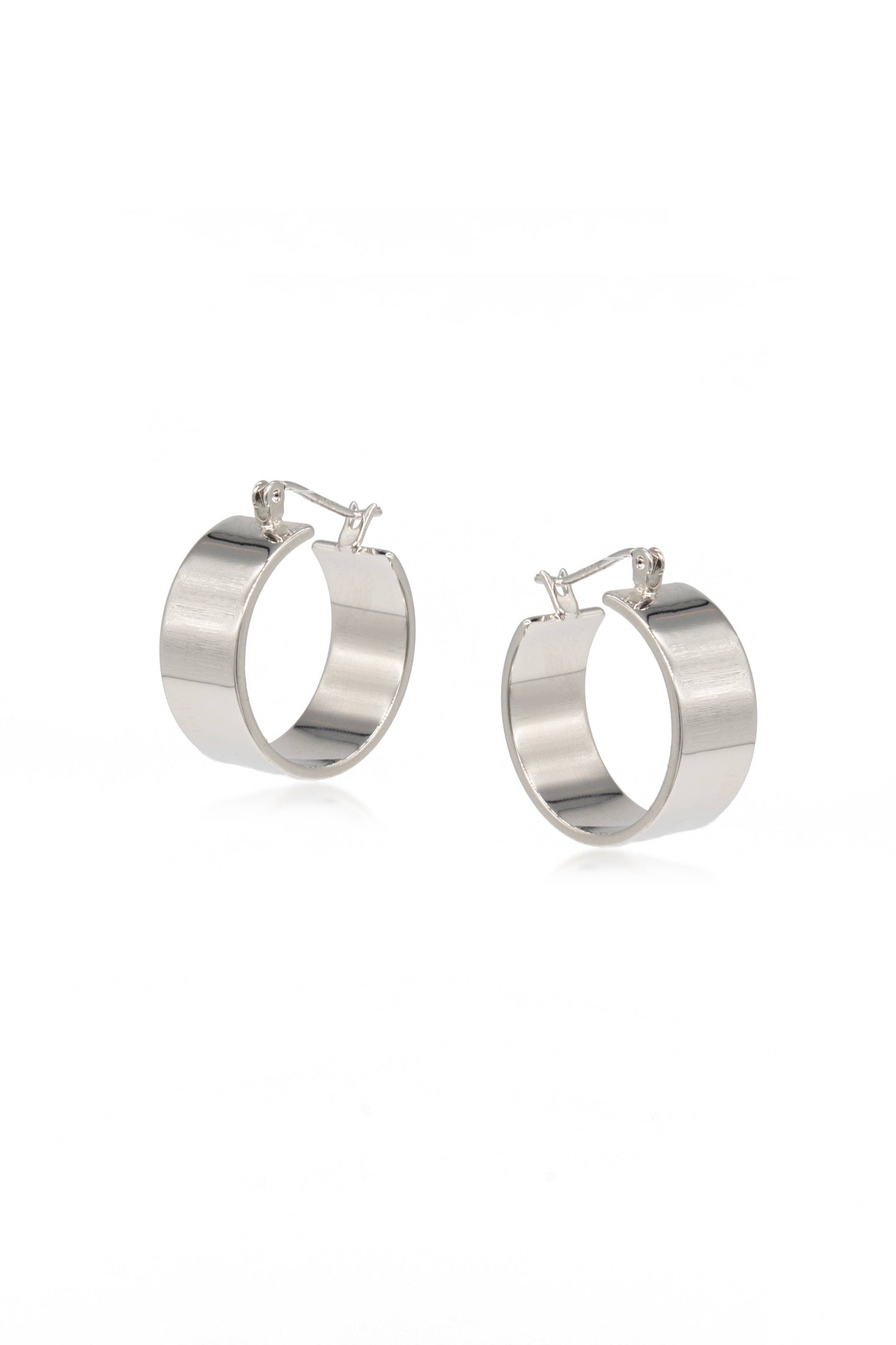 Silver Everyday Hoop Earrings - Charlotta