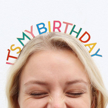 Rainbow 'It's My Birthday' Headband