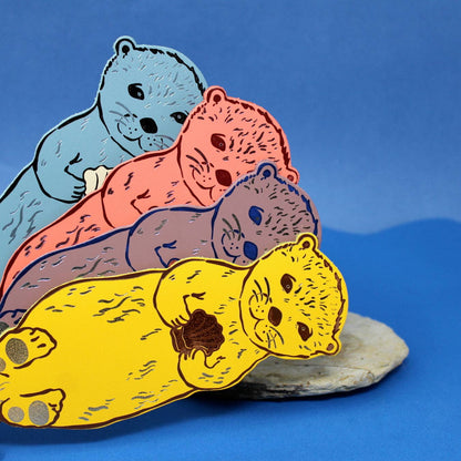 Otter Bookmark: Apricot