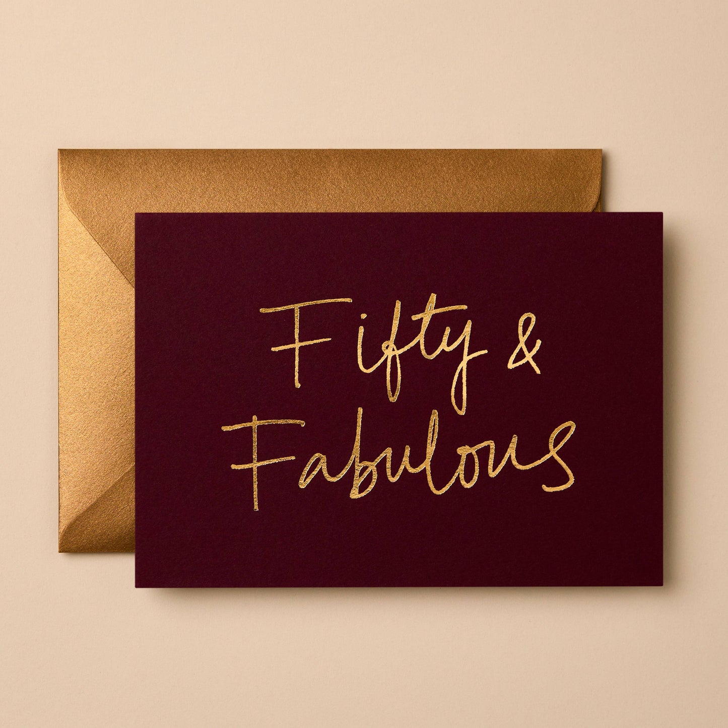 Fifty & Fabulous | Happy Birthday Card | Celebration Card