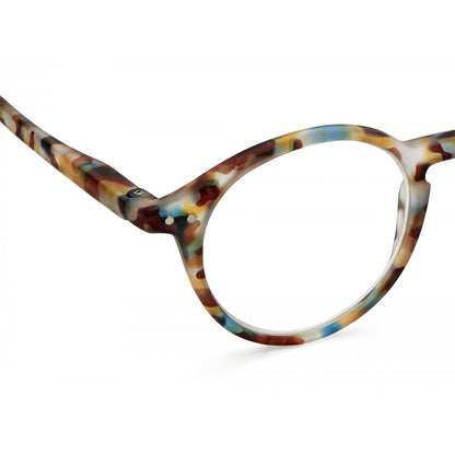 Unisex Reading Glasses - Style D - Blue Tortoise +3