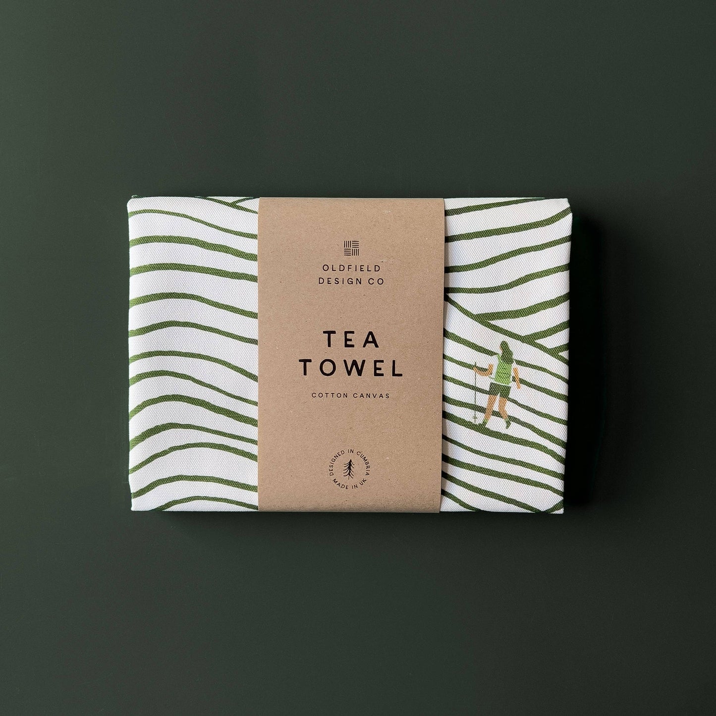 Walking Pattern Tea Towel