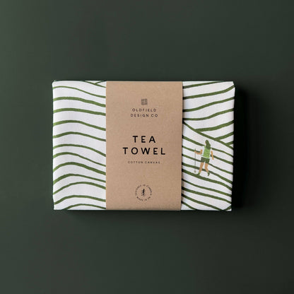 Walking Pattern Tea Towel