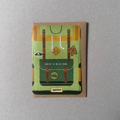 Backpack Greetings Card