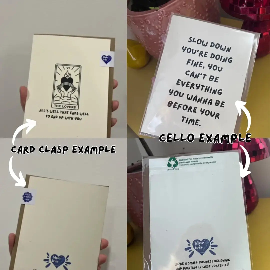 Like father like daughter oh S*** A6/5x7 card: Card Clasp (Plastic Free) / 5x7