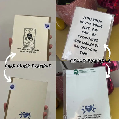 Like father like daughter oh S*** A6/5x7 card: Card Clasp (Plastic Free) / 5x7
