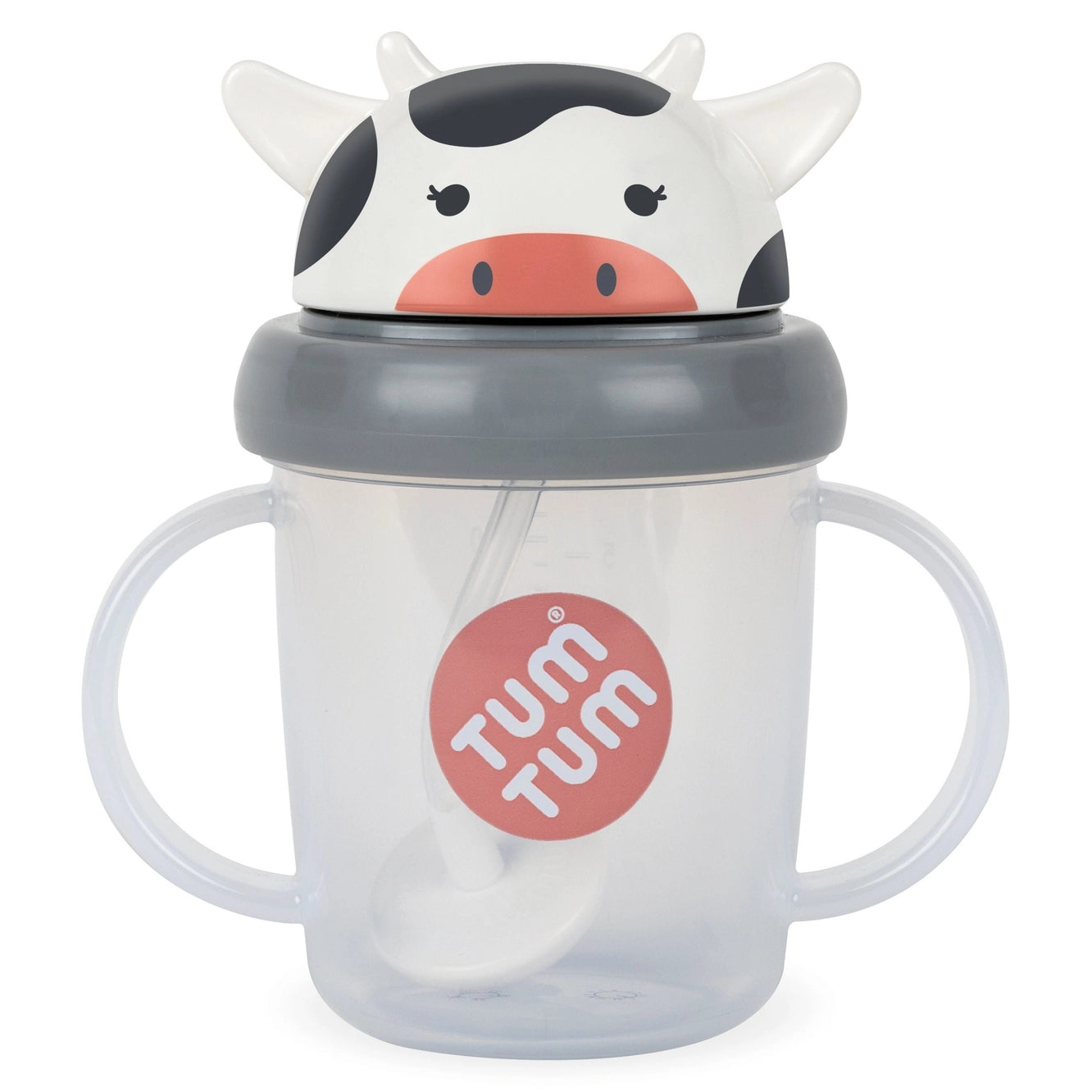 Tippy Up Sippy Cup (Series 3), with Weighted Straw (Valve Free), Connie Cow 200ml