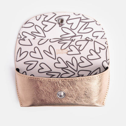 Rose Gold Kraft Flap Glasses Case