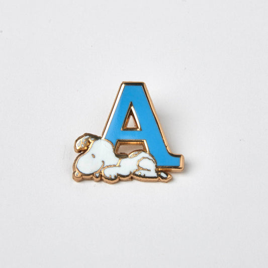 Peanuts Alphabet Pin - A