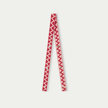 Zigzag Fabric adjustable strap: Red