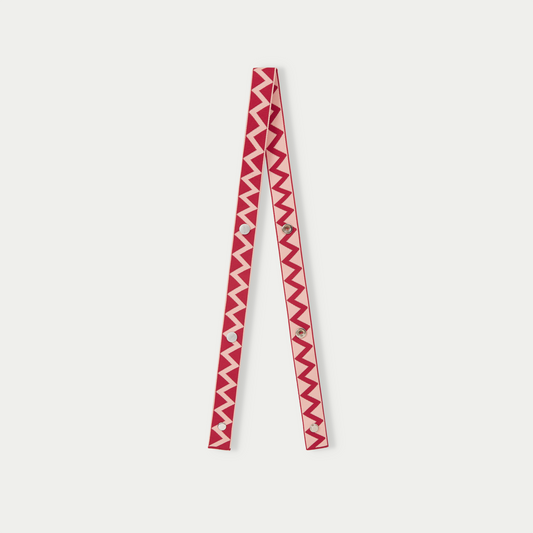 Zigzag Fabric adjustable strap - Beige