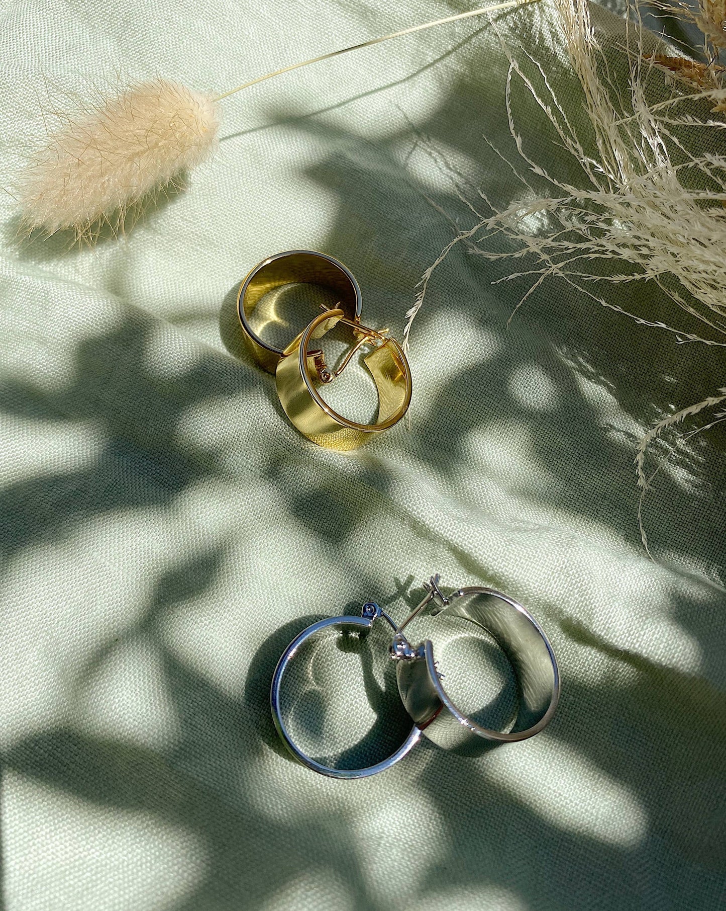Silver Everyday Hoop Earrings - Charlotta